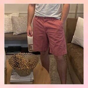 IZOD Saltwater Men’s Chino Shorts Coral Pink Size 33